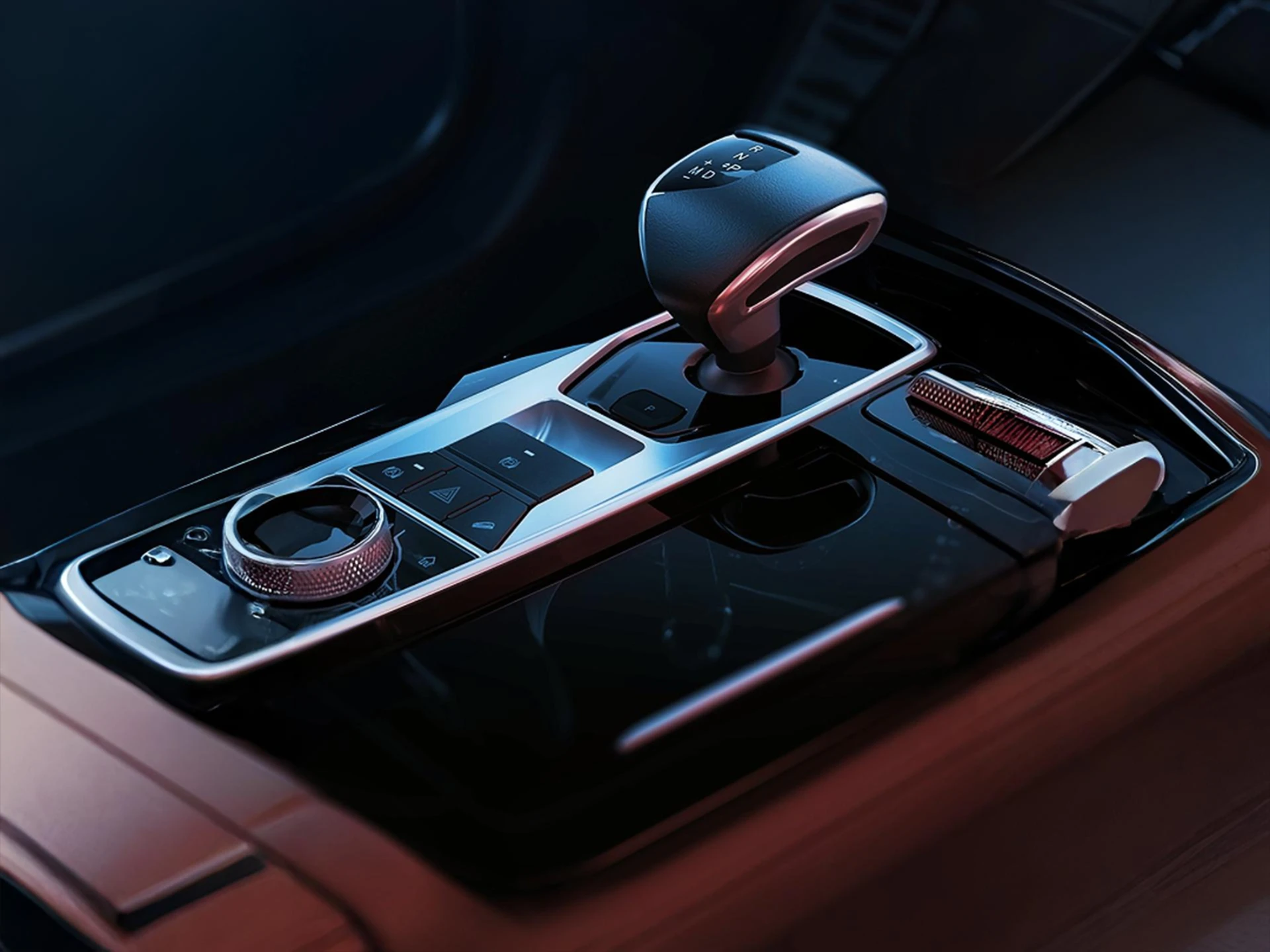 Jetour X70 Plus gear selector and centre controls